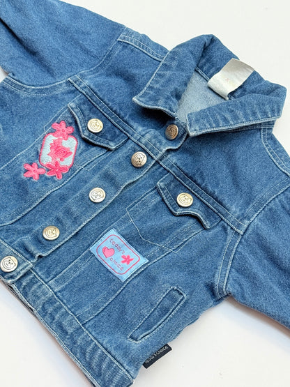 Teddy's Choice PopGirls Denim Jacket Size 3-6m