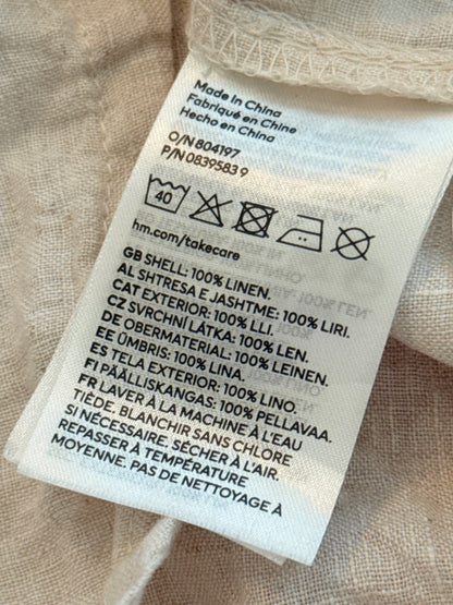 H&M Linen Button-Up Shirt 4T