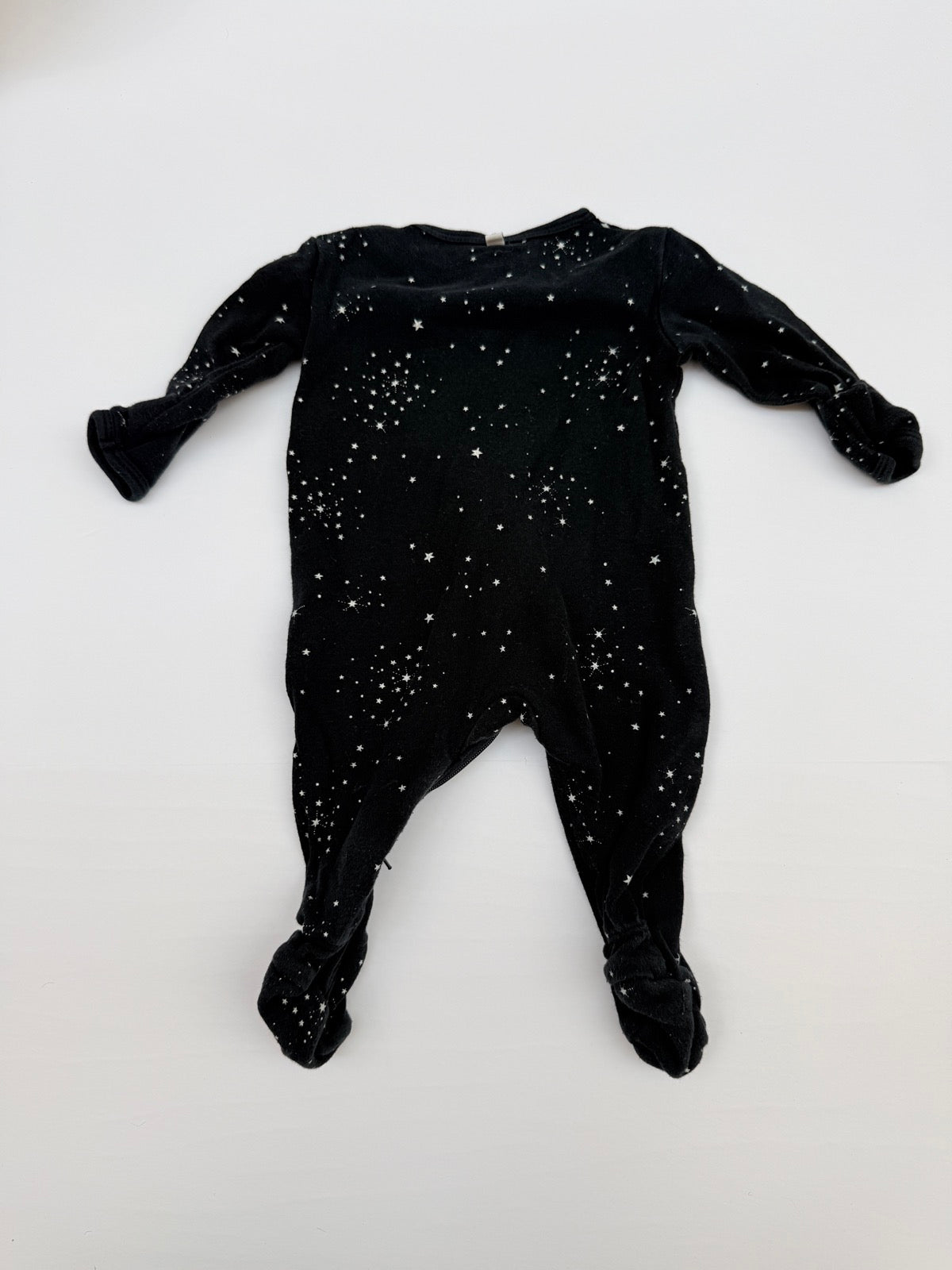 Petit Lem Star Print Footed Sleeper 3M