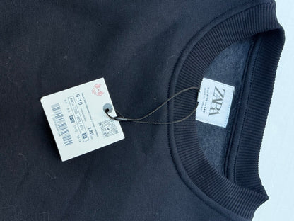NWT - Zara Layered Shirttail Sweatshirt Size 9-10