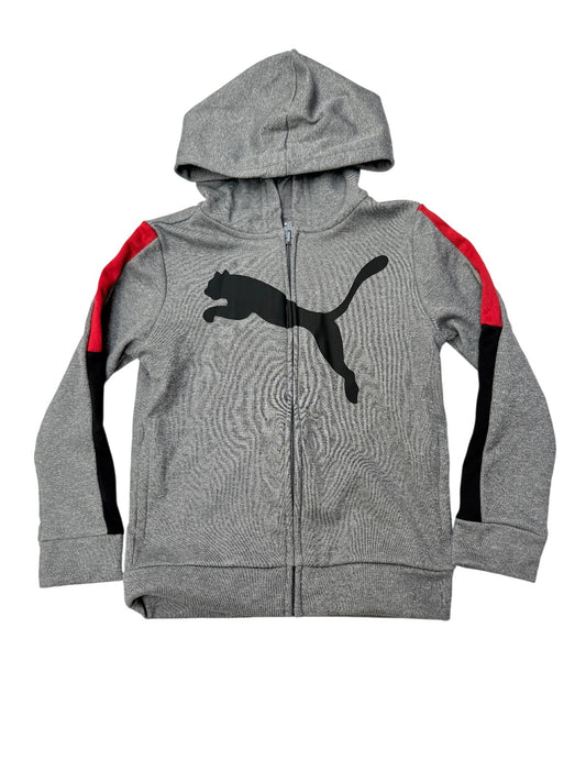 Puma Gray Zip-Up Hoodie Size 5