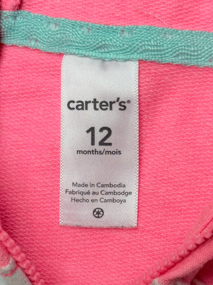 Carter's Elephant Zip Hoodie 12 Months