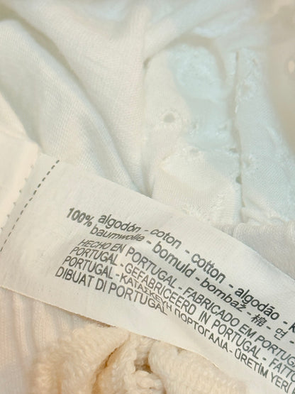 Zara Babygirl White Eyelet Pants 9-12m