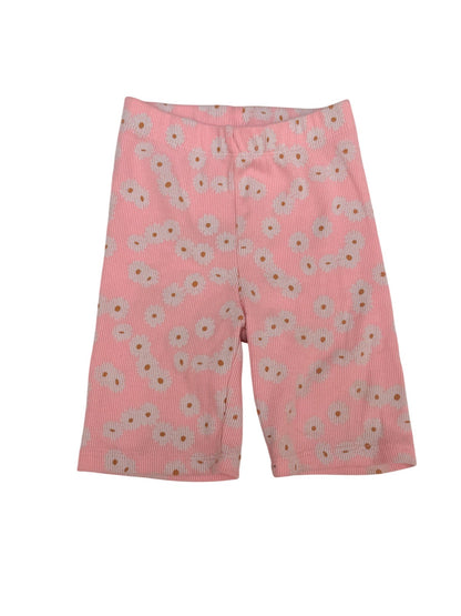 Zara Pink Daisy Print Biker Shorts 4-5Y