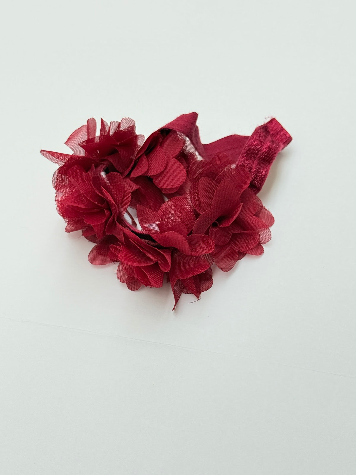 Burgundy Flower Crown Headband