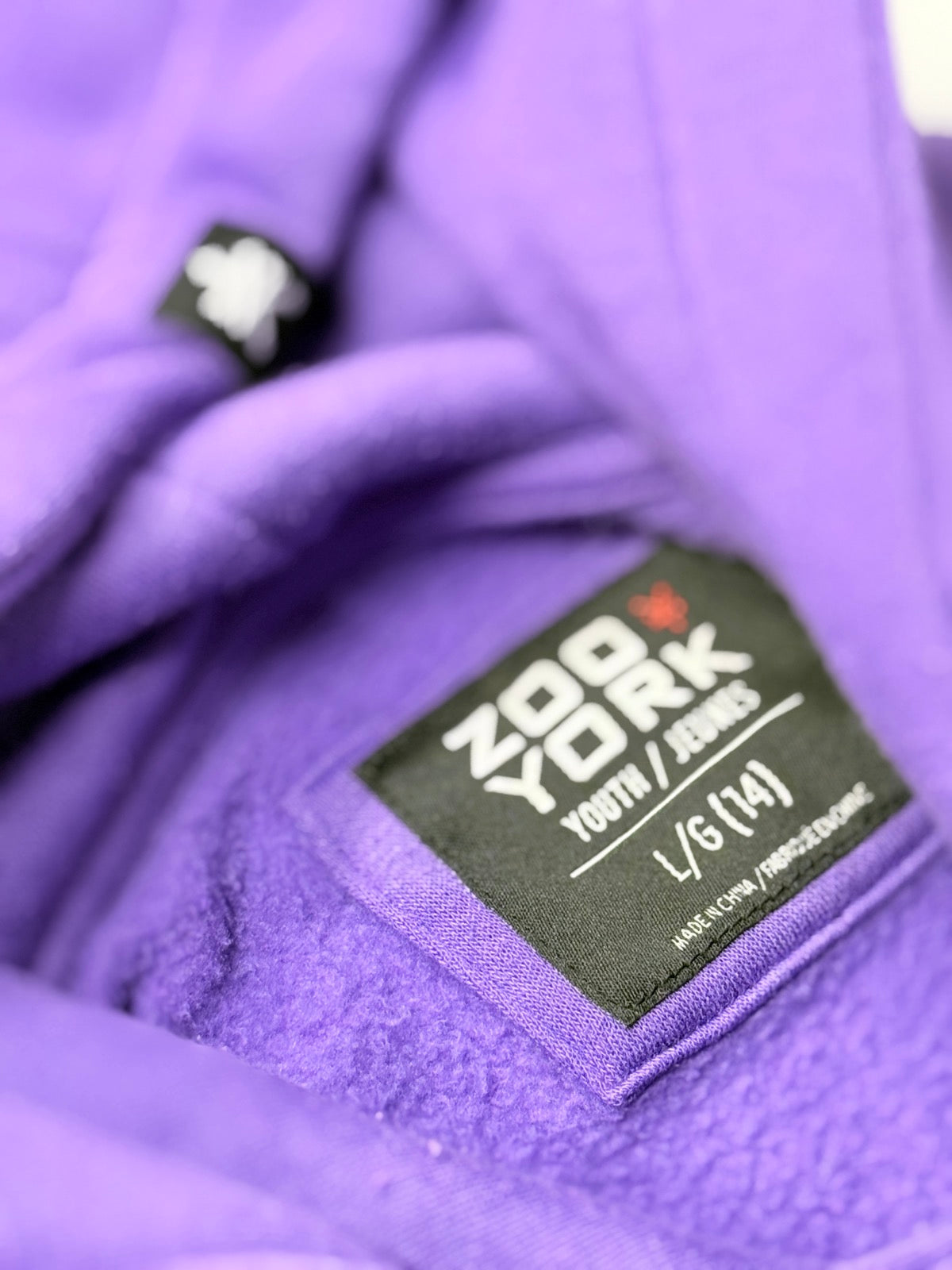 Zoo York Purple Hoodie Youth L G 14