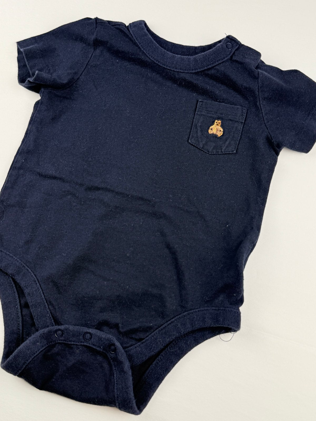 baby GAP Navy Pocket Bodysuit 6-12M