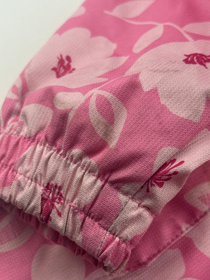 Gusti Pink Floral Rain Jacket & Pants Set 3T - Play Condition
