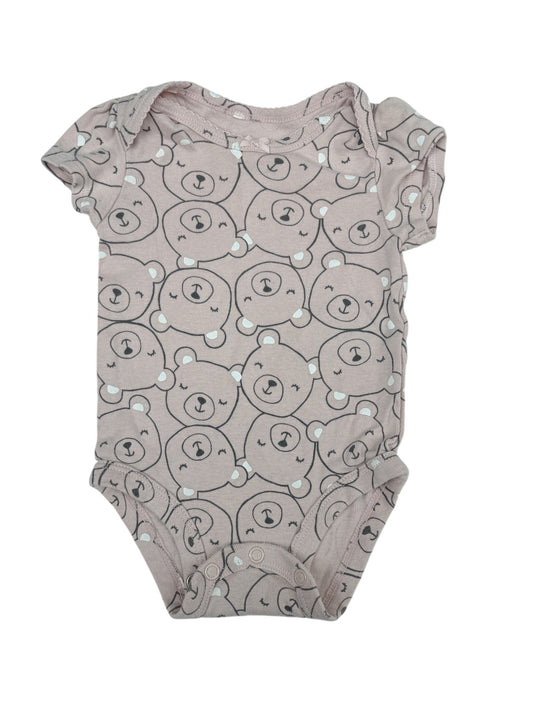 Carter's Pink Bear Print Bodysuit 3M