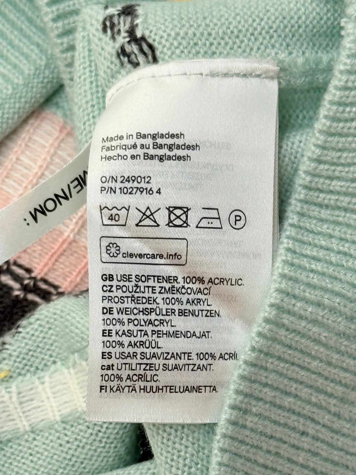 H&M Let It Glow Christmas Lights Sweater 8-10Y