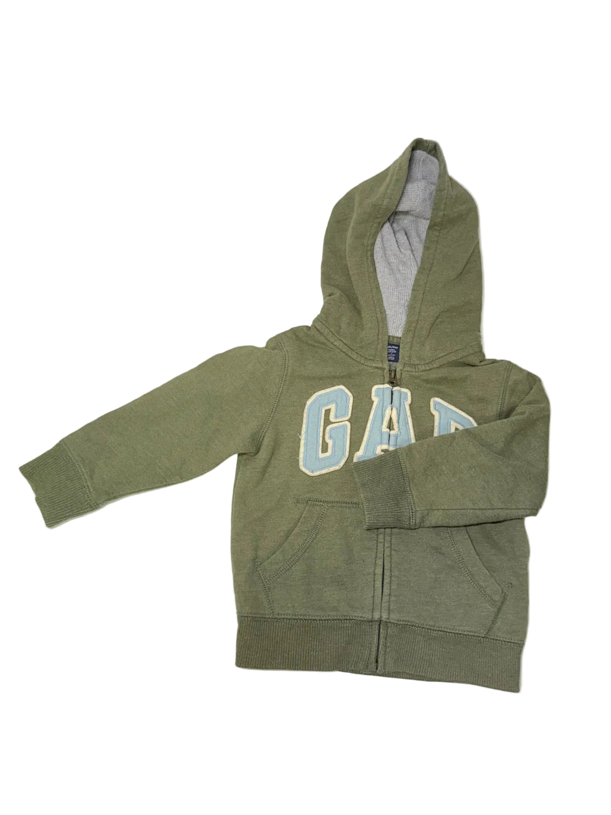 Baby Gap Olive Green Zip Hoodie 3T