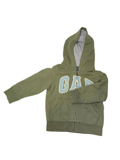 Baby Gap Olive Green Zip Hoodie 3T