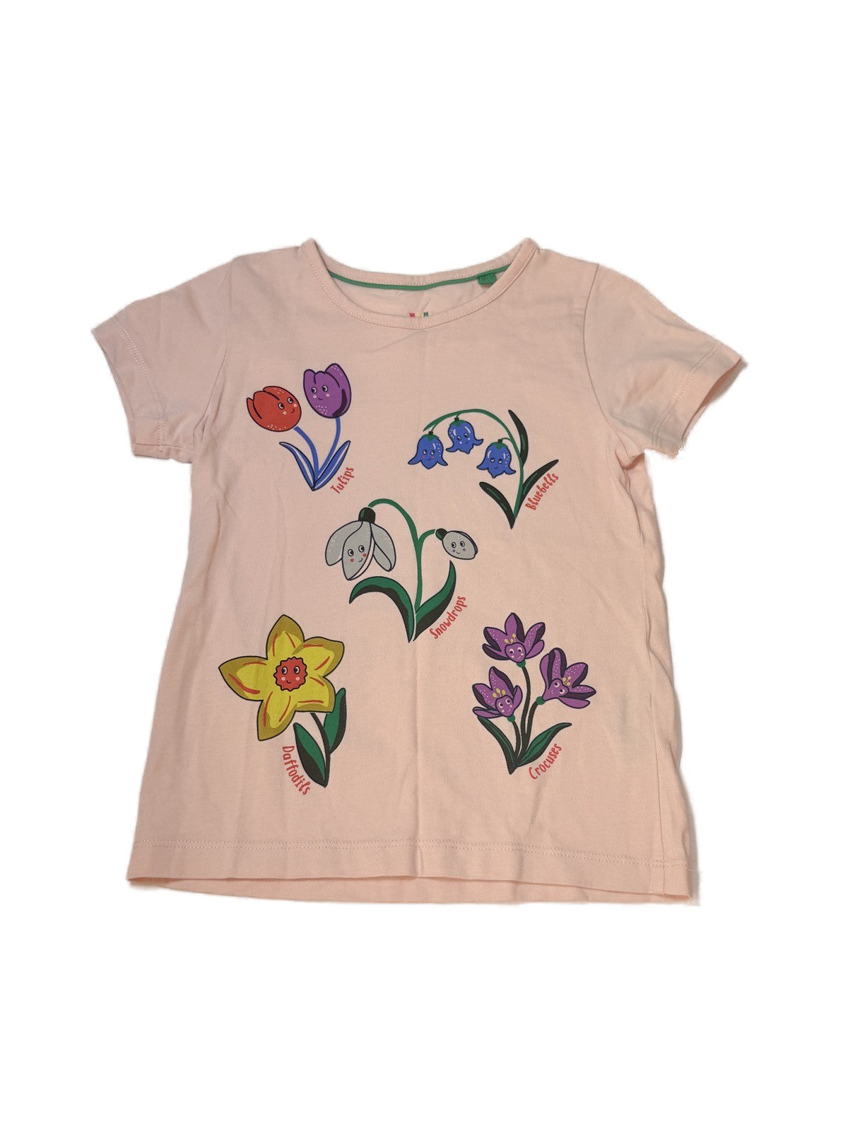 Mini Boden Spring Flowers Graphic T-Shirt 5-6Y