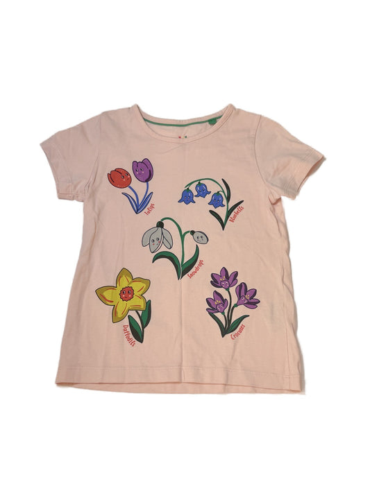 Mini Boden Spring Flowers Graphic T-Shirt 5-6Y
