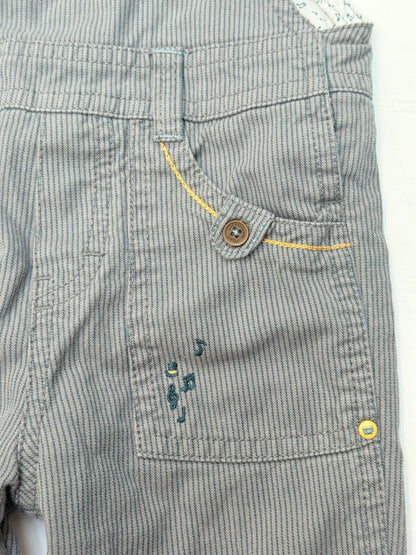Sergent Major Striped Overalls 9-12M