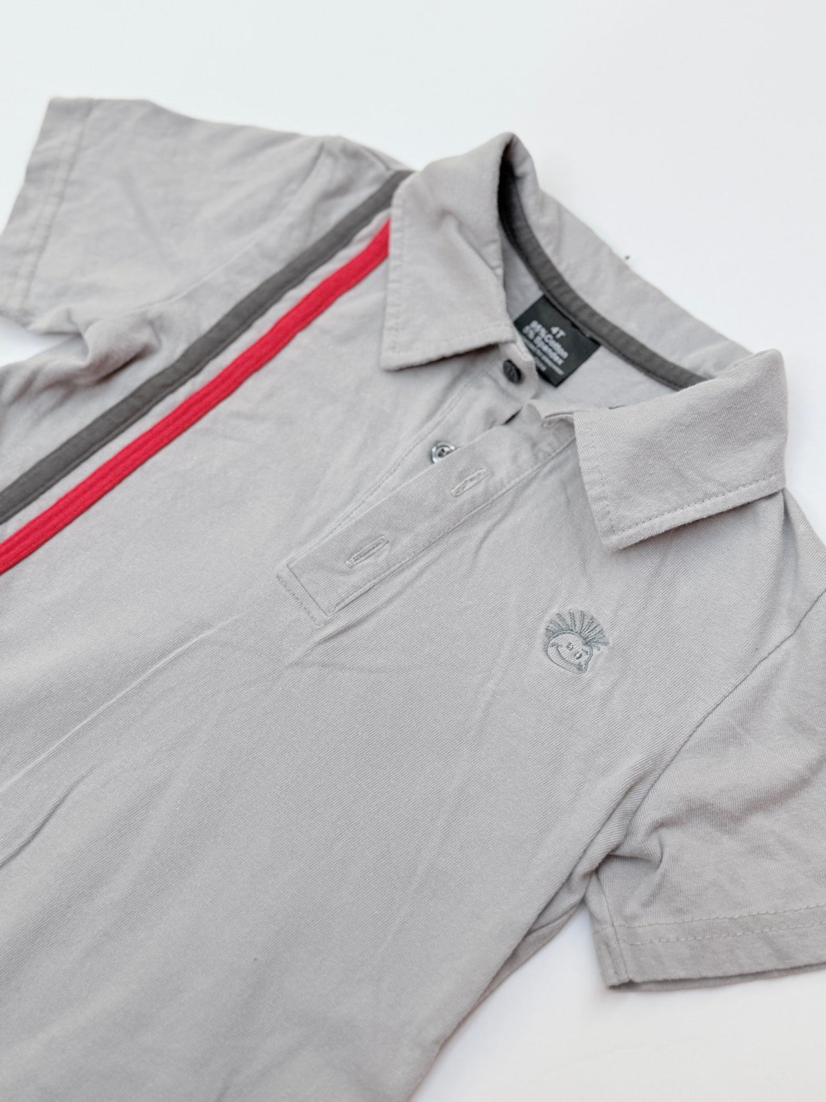 Playtime Gray Polo Shirt 4T