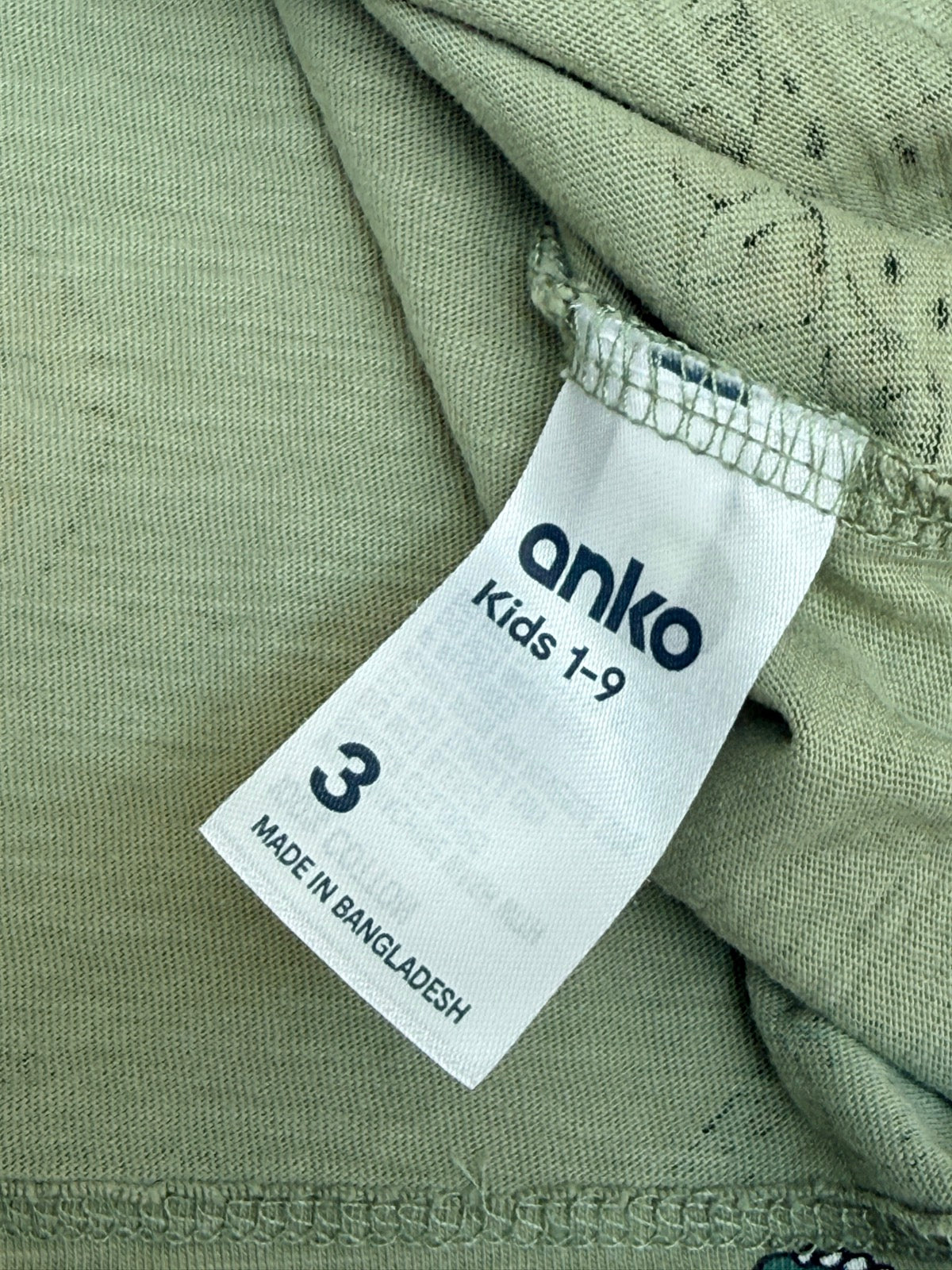 Anko Dinosaur Print T-Shirt Size 3