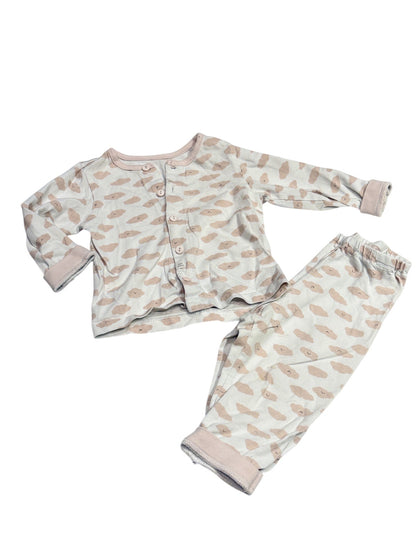 Aga bang Cloud Print Pajama Set 6-12m