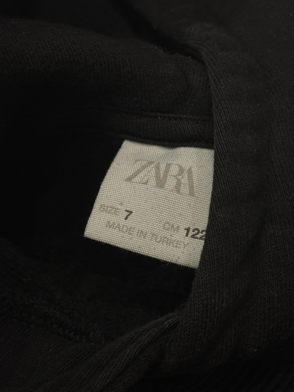 Zara Graffiti Print Black Hoodie Size 7