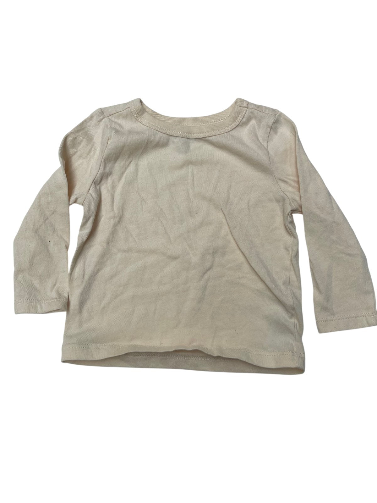 Joe Fresh Cream Long Sleeve T-Shirt 6-12M