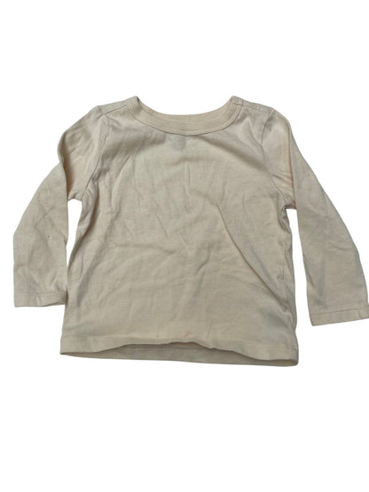 Joe Fresh Cream Long Sleeve T-Shirt 6-12M