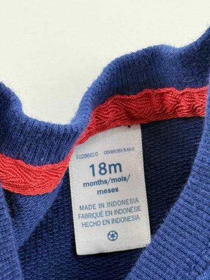 OshKosh B'gosh Striped Henley Sweatshirt 18M