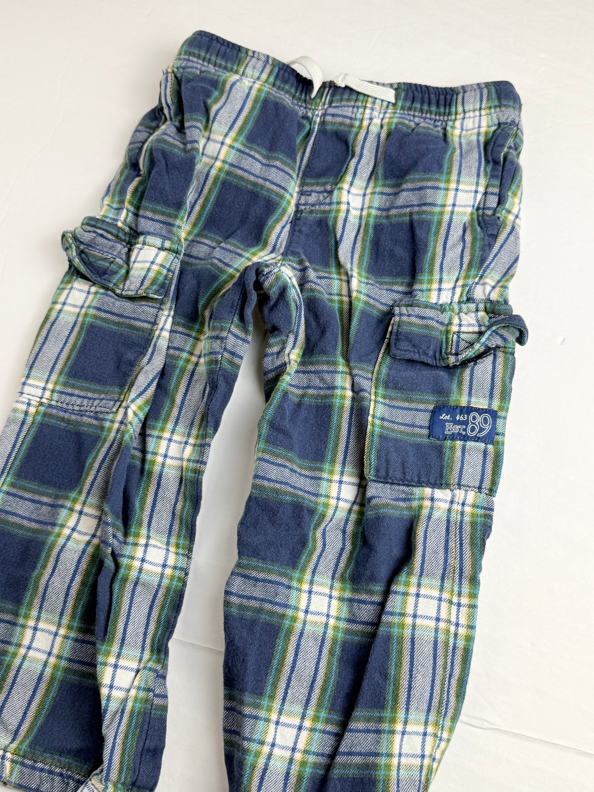 Place Est. 1989 Plaid Flannel Cargo Pants 4T