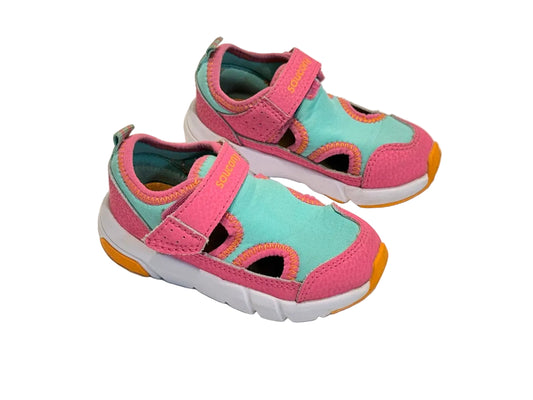 Saucony Pink Teal Sandal Sneaker Size 6M