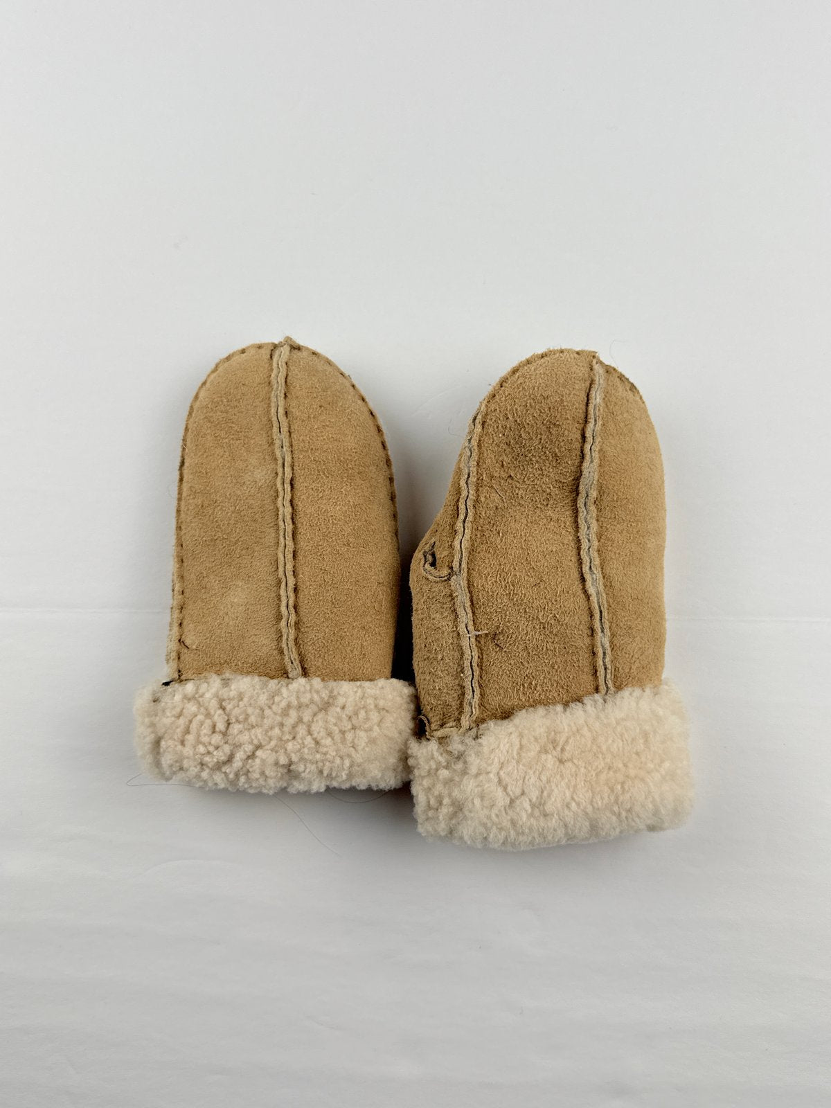 Genuine Sheepskin Shearling Mittens 1-4Y