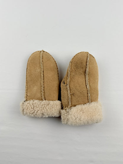 Genuine Sheepskin Shearling Mittens 1-4Y