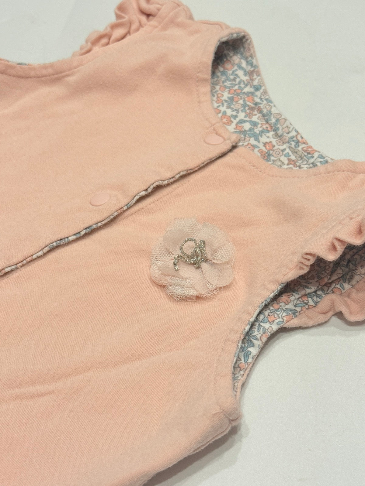 Absorba Pink Reversible Ruffle Vest Girls 12m