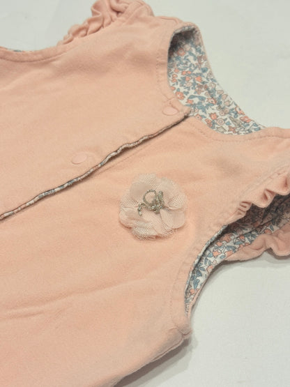 Absorba Pink Reversible Ruffle Vest Girls 12m