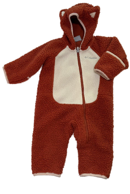 Columbia Fox Fleece Bunting Romper 3-6M