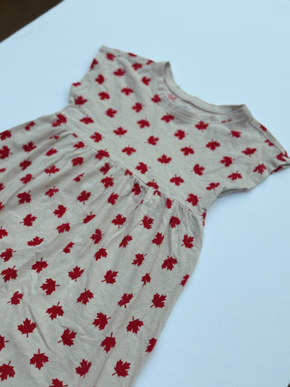 Old Navy Maple Leaf Print Dress 4T
