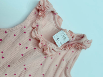 Zara Floral Pink Tank Top 4T