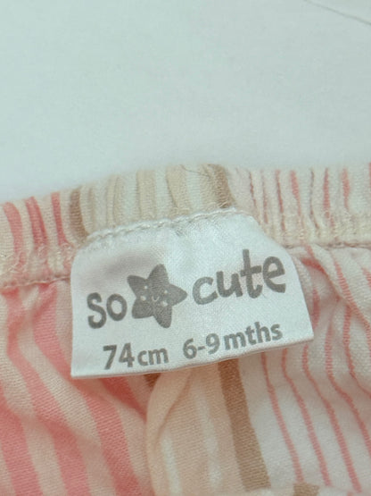 So Cute Striped Bloomer Shorts 6-9M