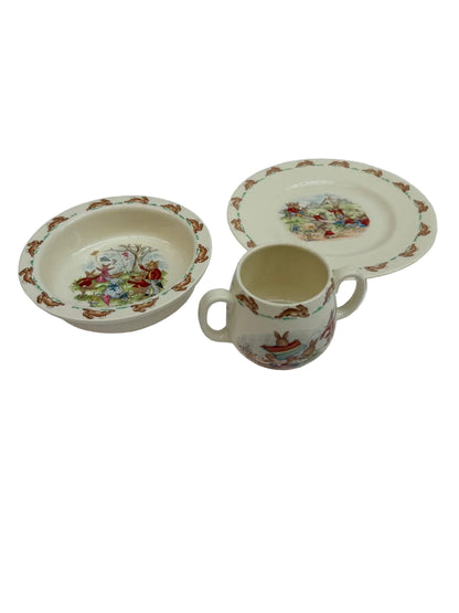 Royal Doulton Bunnykins Baby Plate Bowl Mug Set