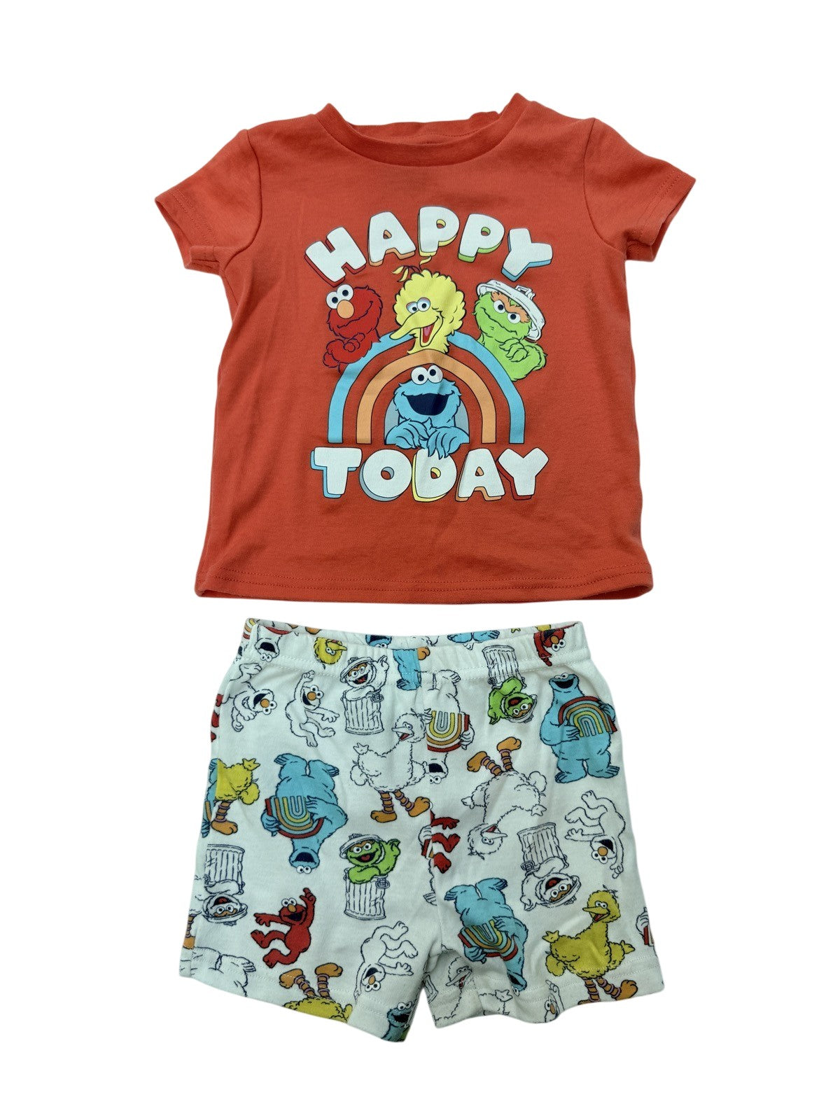 Sesame Street Happy Today Shirt Shorts Set 2T