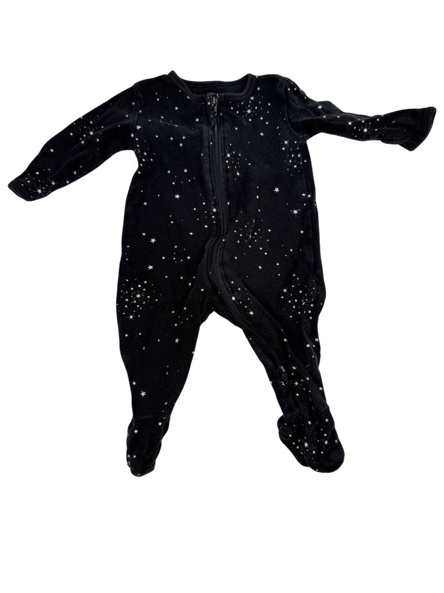Petit Lem Star Print Footed Sleeper 3M