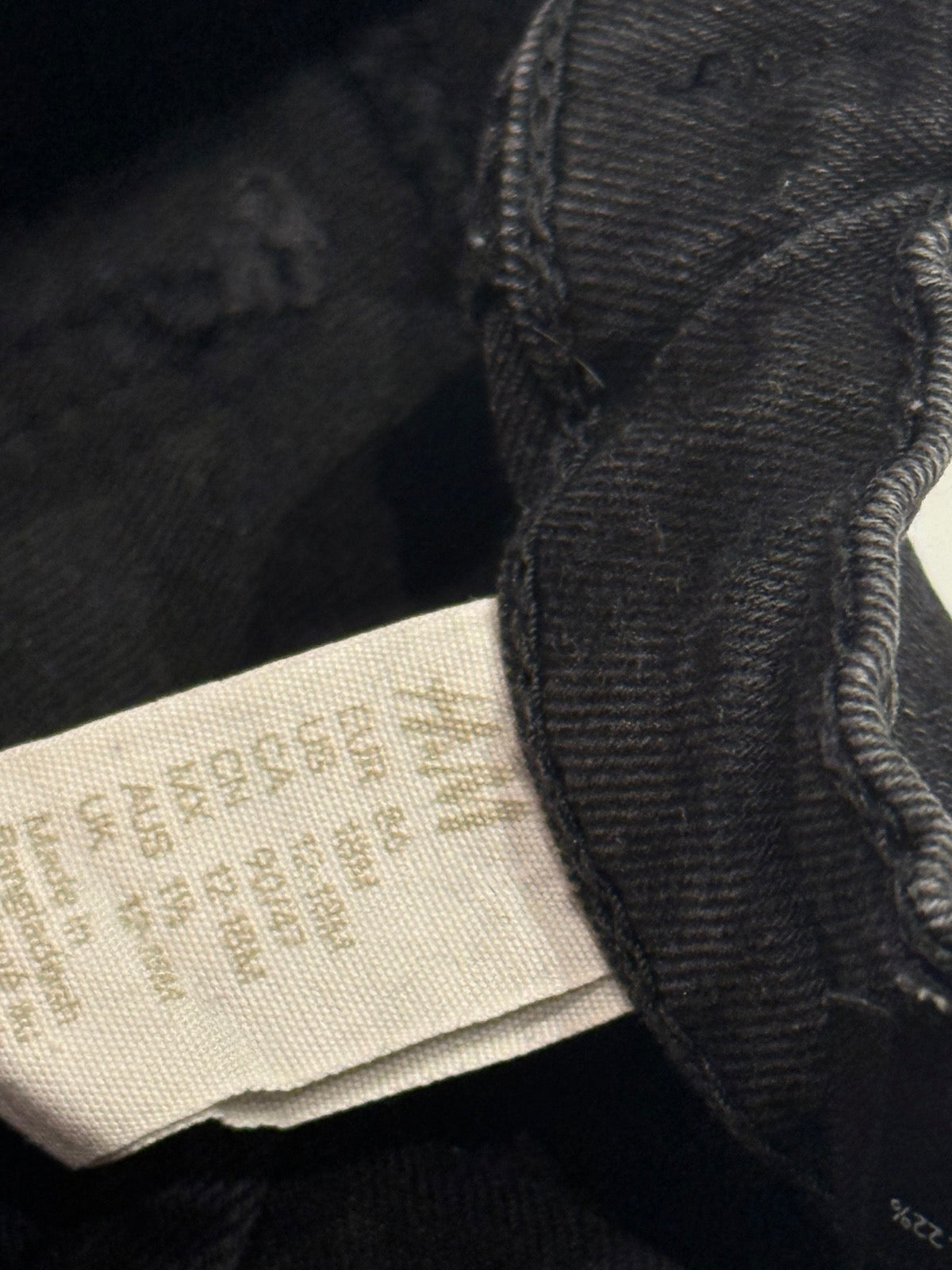 H&M Black Washed Slim Jeans 18m