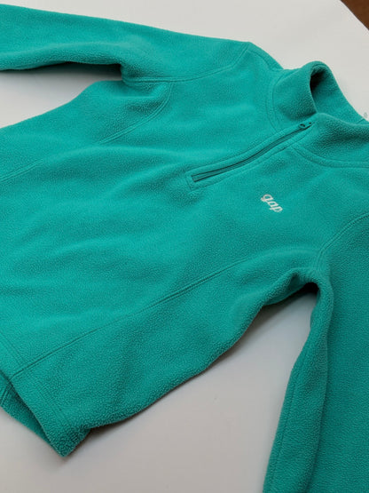 Gap Teal Fleece Quarter-Zip Pullover Size S