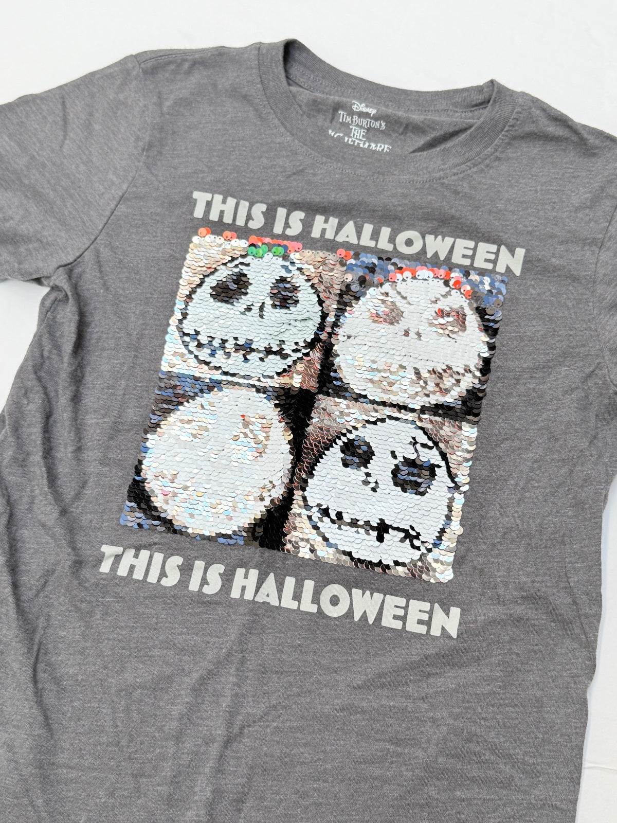 Disney Nightmare Before Christmas Sequin T-Shirt M