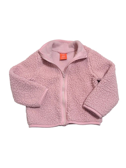 Joe Fresh Active Pink Sherpa Fleece Jacket 3T