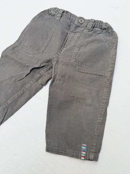 BB Club Gray Corduroy Pants 12M