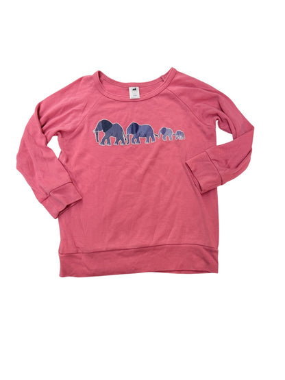 Little & Lively Pink Elephant Sweatshirt 3T 4T