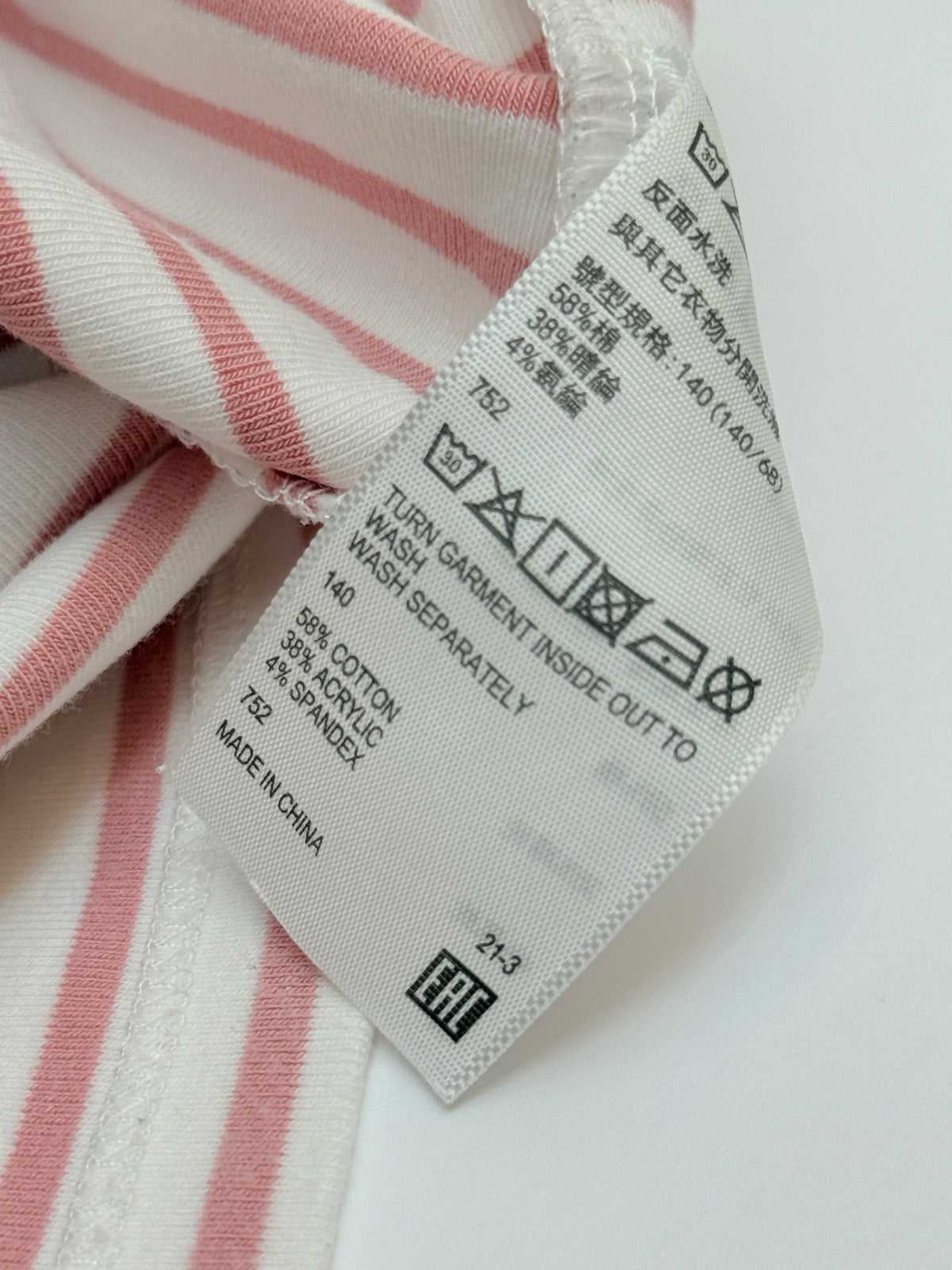 Baleno Junior Pink Striped Long Sleeve Top 10