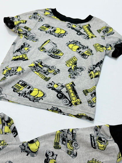 Kirkland Signature Construction Truck Pajamas Size 6/6Y