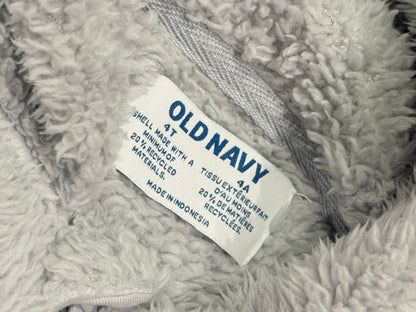Old Navy Gray Bear Fleece Hoodie 4T