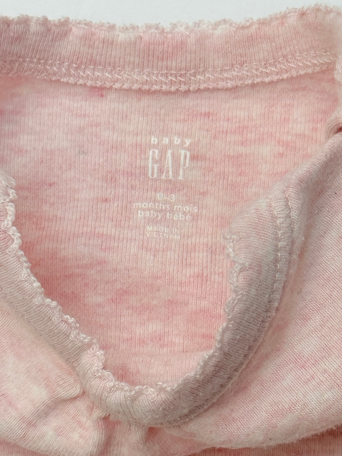 Baby Gap Pink Bodysuit 0-3M