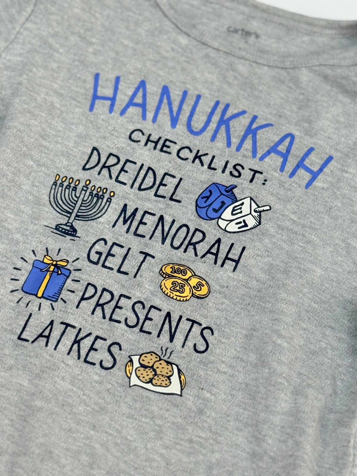 Carter's Hanukkah Checklist Bodysuit 24m